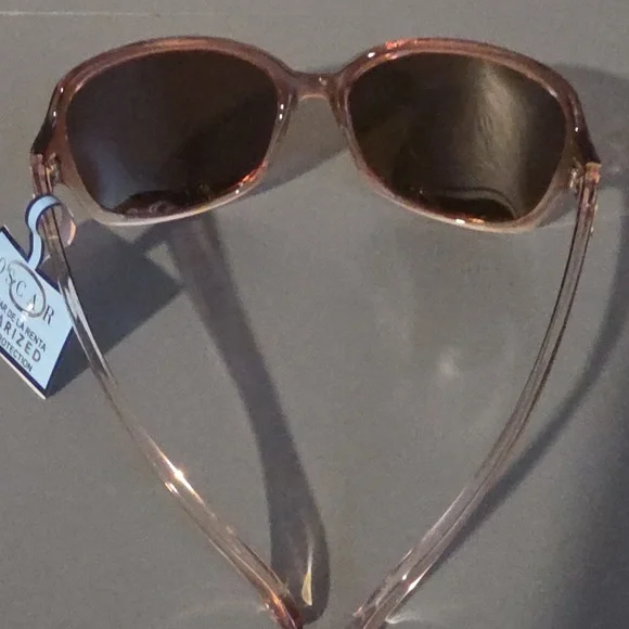 OSCAR by OSCAR DE LA RENTA NWT Translucent Frame Polarized Sunglasses - Picture 5 of 12